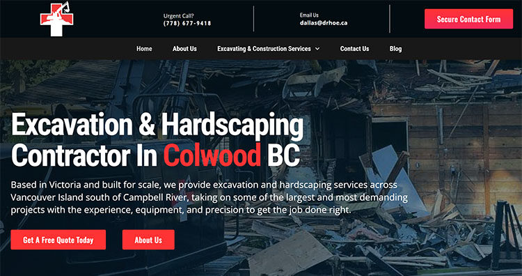 Dr Hoe Excavation Website In Victoria